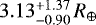 $3.13^{&#x002B;1.37}_{-0.90}\, R_{\oplus}$