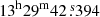 $ 13^{\mathrm{h}}29^{\mathrm{m}}42{{\overset{\text{ s}}{.}}}394 $
