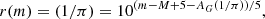 $$ \begin{aligned} r(m)=(1/\pi )=10^{(m-M+5-A_G(1/\pi ))/5}, \end{aligned} $$