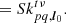 $$ \begin{aligned}&\quad ~\,\,\, {=}~Sk_{pq,{\boldsymbol{l}}_0}^{t\nu }. \end{aligned} $$
