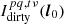 $ {I_{\text{dirty}}^{pq,t\nu}}({{\boldsymbol{l}}}_0) $