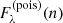 $ F^{\rm (pois)}_\lambda(n) $