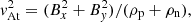 $$ \begin{aligned} v_{\rm At}^2&={(B_x^2+B_y^2)/(\rho _{\rm p} +\rho _{\rm n})}, \end{aligned} $$