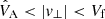 $ \hat{V}_{\mathrm{A}} < \lvert{v_\perp}\rvert < V_{\mathrm{f}} $