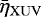 $\bar{\eta}_{\mathrm{XUV}}$