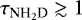$\tau_{\textrm{NH}_2\textrm{D}} \gtrsim 1$