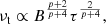 $$ \begin{aligned} \nu _\mathrm{t} \propto B^{\frac{p+2}{p+4}} \tau ^{\frac{2}{p+4}} , \end{aligned} $$