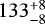 $133^{&#x002B;8}_{-8}$