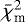 $\bar{\chi}^2_{\textrm{m}}$