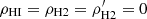 $ \rho_{\rm HI} = \rho_{\rm H2} = \rho_{\rm H2}^\prime = 0 $