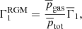 $$ \begin{aligned} {\Gamma }_1^\mathrm{RGM} = \frac{\overline{p}_{\rm gas}}{\overline{p}_{\rm tot}} \overline{\Gamma }_1, \end{aligned} $$
