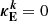 $ \boldsymbol{\kappa_{\rm E}^{k}}=0 $