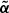 $ \boldsymbol{\tilde \alpha} $