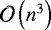 $\mathcal{O}\left(n^3\right)$