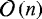 $\mathcal{O}\left(n\right)$