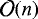 $\mathcal{O}(n)$