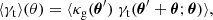 $$ \begin{aligned} \langle \gamma _{\rm t}\rangle (\theta )=\langle \kappa _{\rm g}(\boldsymbol{\theta }^{\prime })\; \gamma _{\rm t}(\boldsymbol{\theta }^{\prime }+\boldsymbol{\theta };\boldsymbol{\theta }) \rangle , \end{aligned} $$