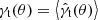 $ \gamma_{\mathrm{t}}(\theta) = \left\langle{\hat{\gamma}_{\mathrm{t}} (\theta)}\right\rangle $