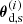 $ \boldsymbol{\theta}^{(i)}_{\mathrm{d,s}} $