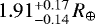 $1.91^{&#x002B;0.17}_{-0.14}\,R_{\oplus}$