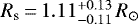 $R_{\textrm{s}}\,{=}\,1.11_{-0.11}^{&#x002B;0.13}\,R_{\odot}$