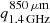 $ q^{850 \,\mathrm{\mu m}}_{1.4\, \mathrm{GHz}} $