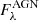 $ F^{\rm AGN}_\lambda $