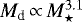 $M_ {\textrm{d}}\,{\propto}\,M_{\star}^{3.1}$