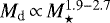 $M_{\textrm{d}}\,{\propto}\,M_{\star}^{1.9-2.7}$