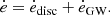 $$ \begin{aligned}&\dot{e} = \dot{e}_{\rm disc} + \dot{e}_{\rm GW}. \end{aligned} $$