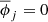 $ \overline{\phi}_j=0 $