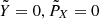 $ \tilde Y=0,\tilde P_X=0 $