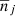 $ \overline{n}_j $