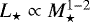 $L_{\star} \propto M_{\star}^{1-2}$