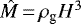 $ \hat{M}\,{=}\,\rho_{\textrm{g}} H^3$