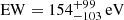 $ \mathrm{EW=154_{-103}^{+99}\,eV} $