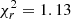 $ {\chi^2_r=1.13} $