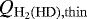 $Q_{\mathrm{H_{2}(HD),thin}}$
