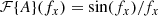 $$ \begin{aligned} \mathcal{F} \{ A \} (f_x)&= \sin (f_x) / f_x \end{aligned} $$
