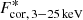 $ F_{\rm cor,\,3{-}25\,keV}^* $