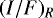 $(I/F)_R$
