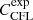 $ C^{\text{exp}}_{\text{CFL}} $