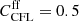 $ C^{\text{ff}}_{\text{CFL}} = 0.5 $