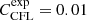 $ C^{\text{exp}}_{\text{CFL}}=0.01 $