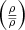 $ \left(\tfrac{\rho}{\overline{\rho}}\right) $