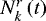 $N_{k}^{r}\left(t\right)$