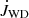 $ \dot{J}_{\mathrm{WD}} $