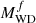 $ M^{f}_{\mathrm{WD}} $