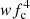 $ wf_{\rm c}^4 $