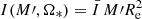 $ I(M\prime,\Omega_*)=\bar{I} \,M^\prime R_{\mathrm{e}}^2 $